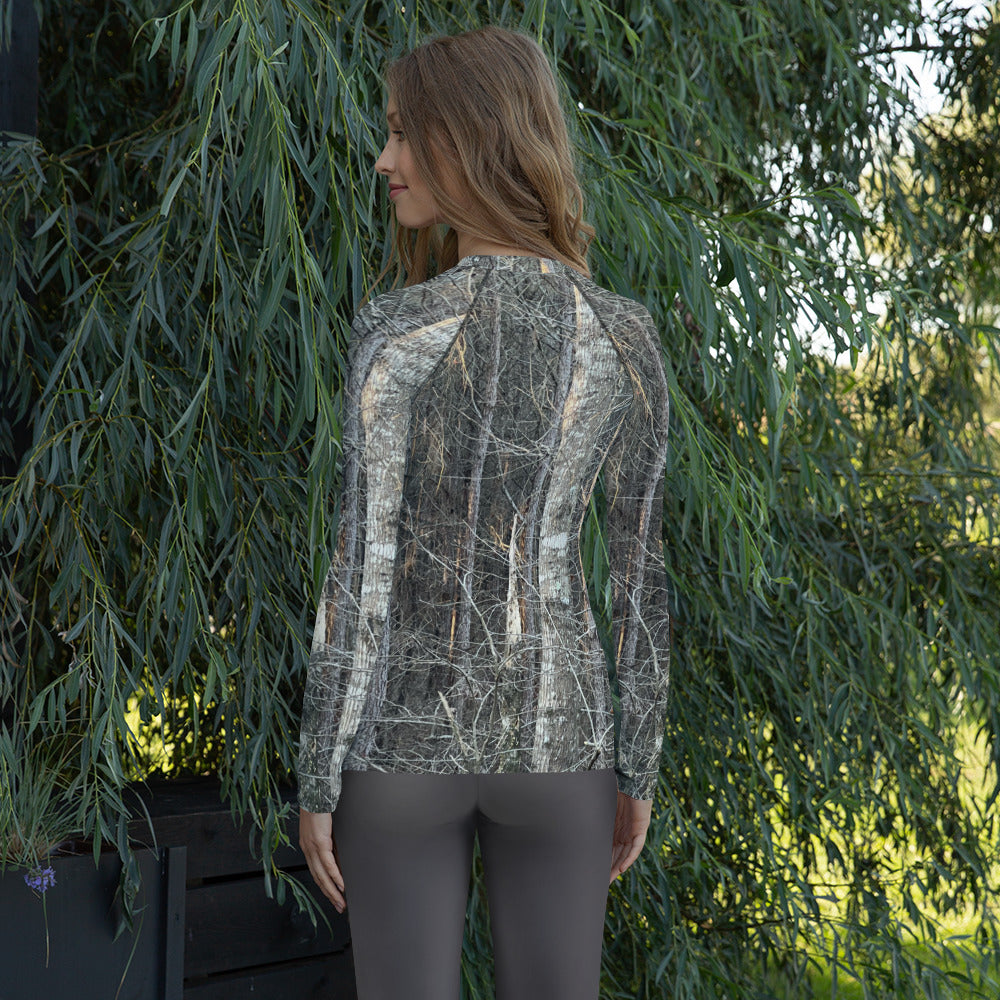 Southern Cameaux Dark Oak Women's Rash Guard