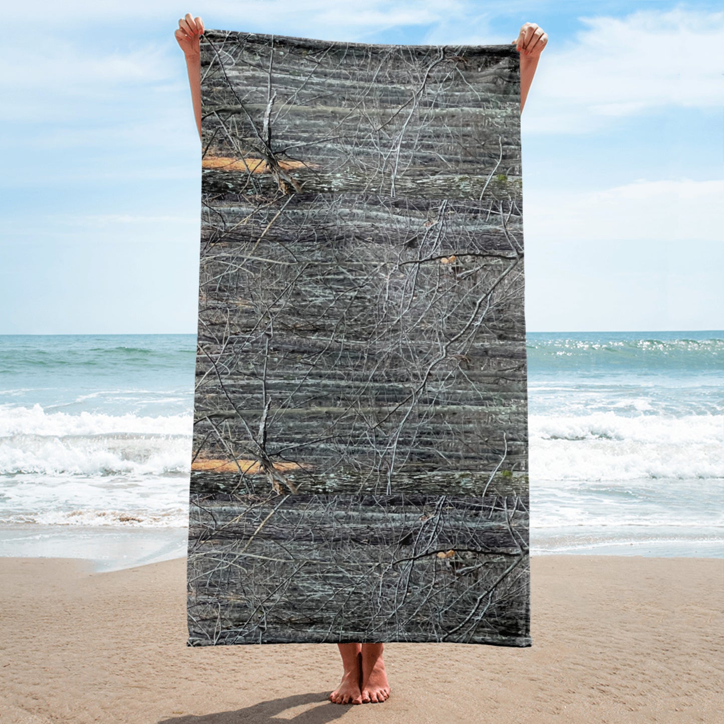 Southern Cameaux Dark Oaks Beach Towel